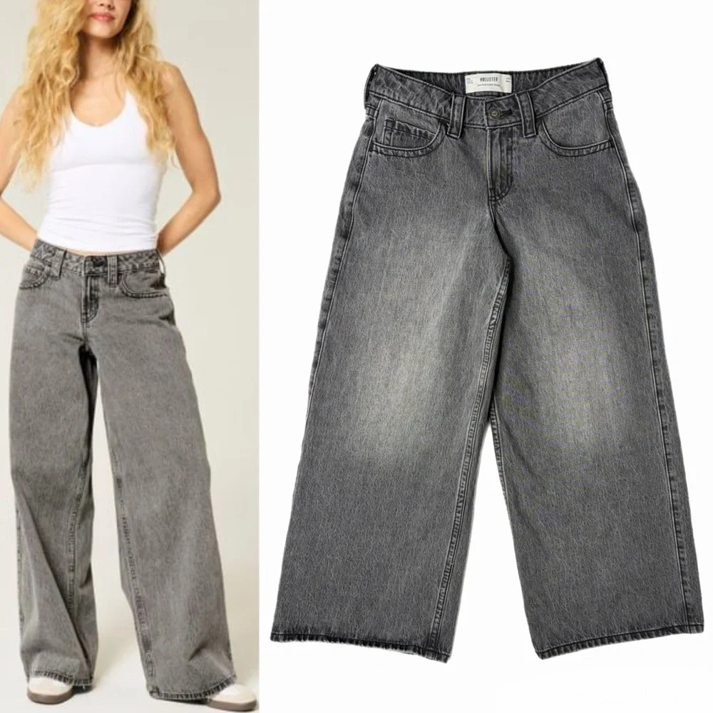 Hollister | Low Rise Super Baggy Jeans - 24 Short - Picture 1 of 14